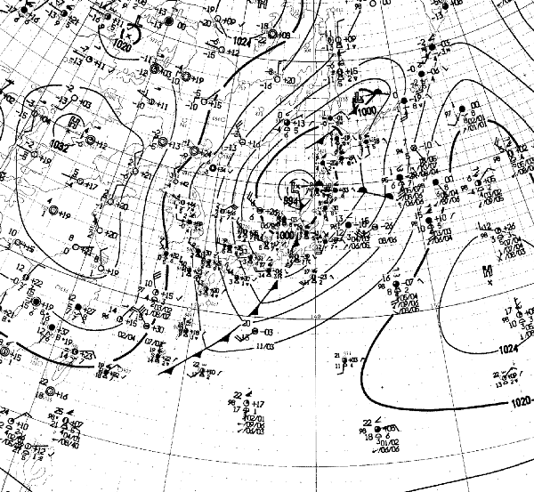 地上天気図