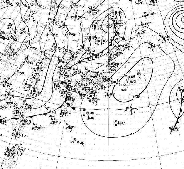 地上天気図