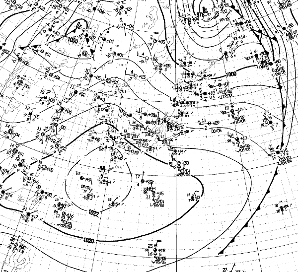 地上天気図