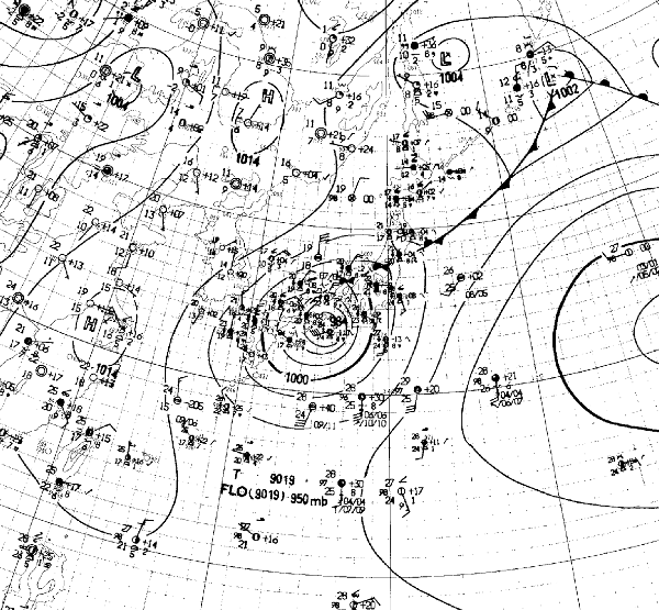 地上天気図