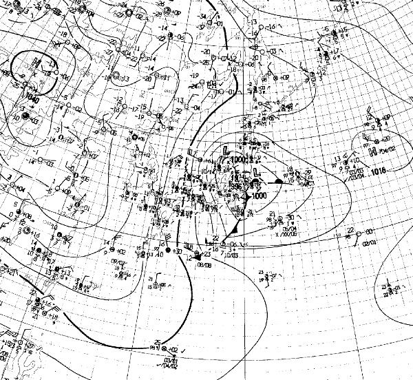 地上天気図