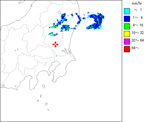 気象レーダー画像