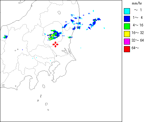 気象レーダー画像