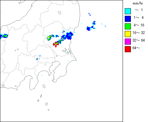 気象レーダー画像