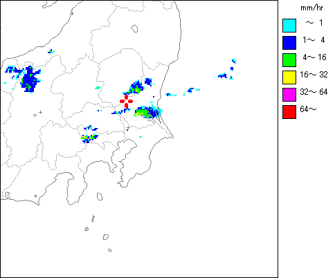 気象レーダー画像