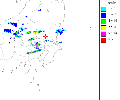 気象レーダー画像