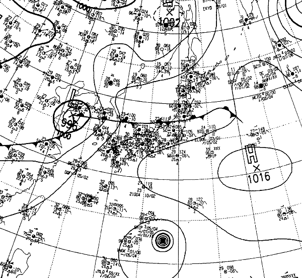 地上天気図