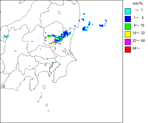 気象レーダー画像