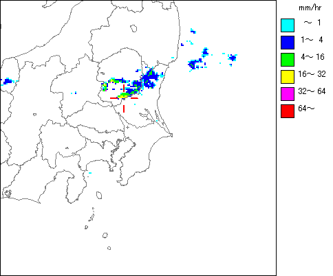 気象レーダー画像