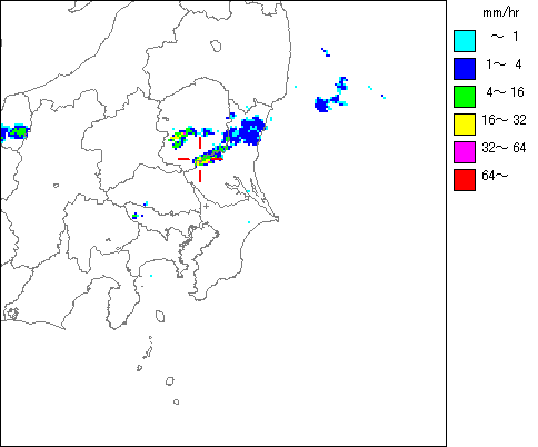 気象レーダー画像