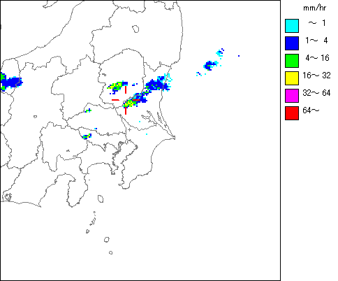 気象レーダー画像