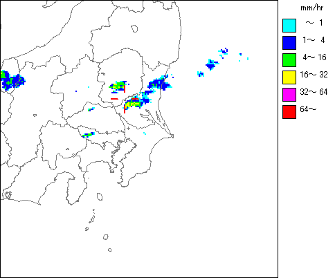 気象レーダー画像