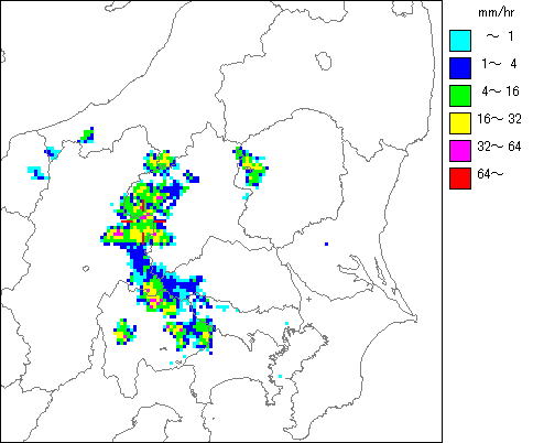 気象レーダー画像