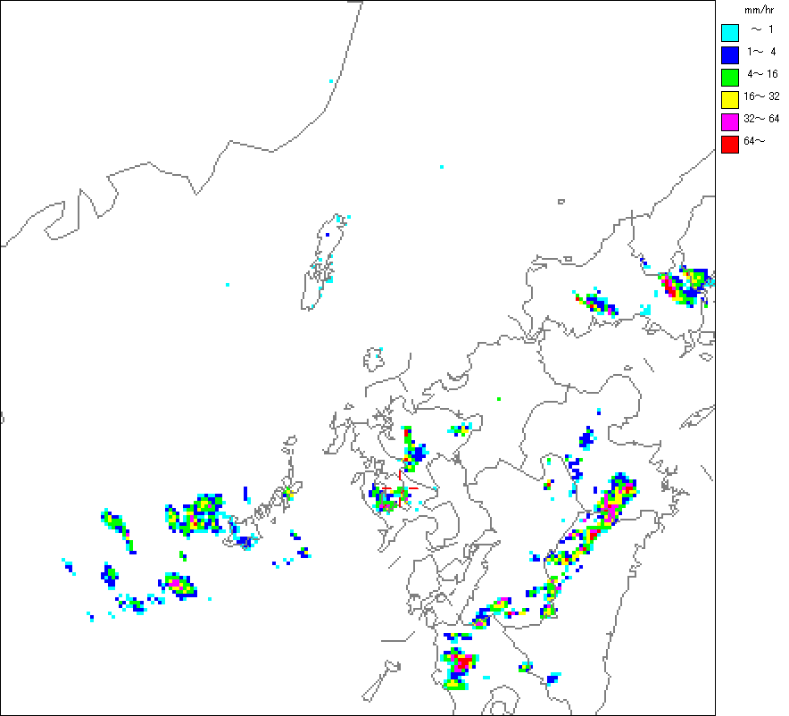 気象レーダー画像