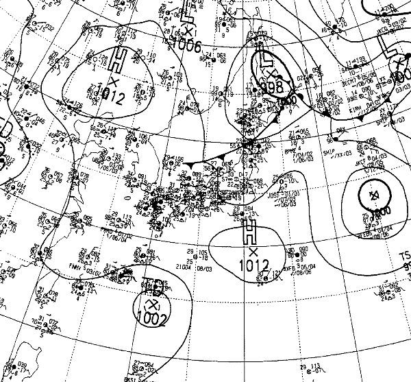 地上天気図