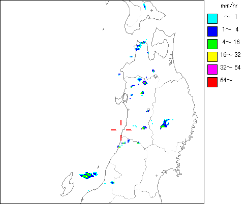 気象レーダー画像