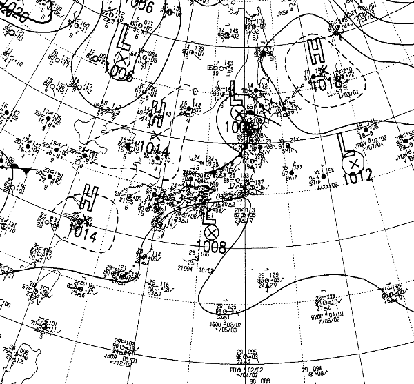 地上天気図