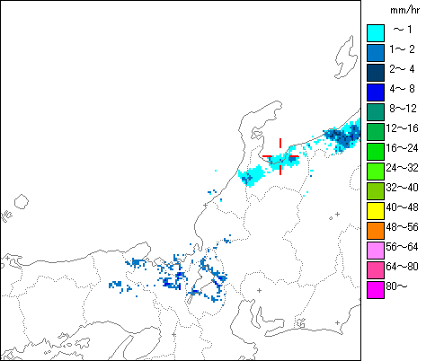 気象レーダー画像