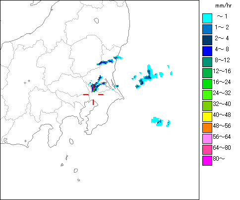 気象レーダー画像