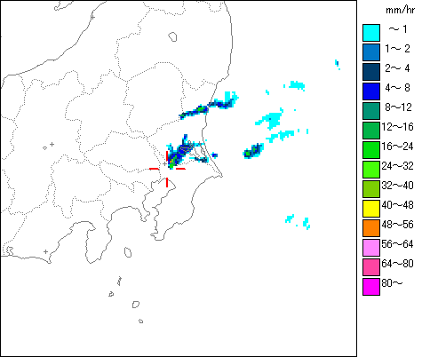 気象レーダー画像