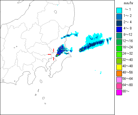 気象レーダー画像