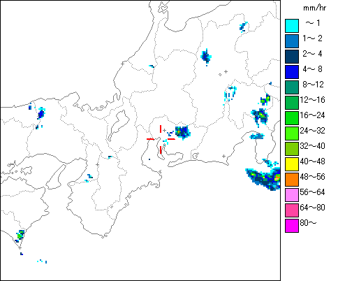 気象レーダー画像