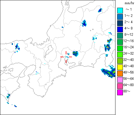 気象レーダー画像