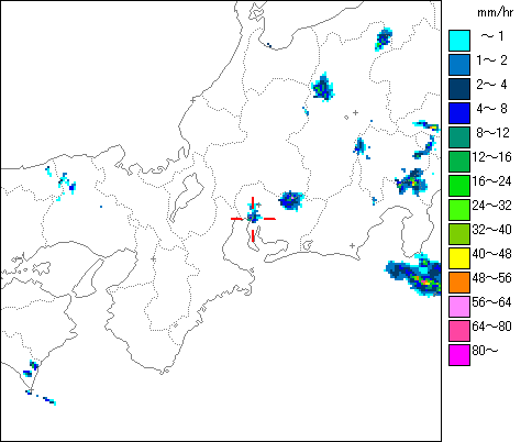 気象レーダー画像