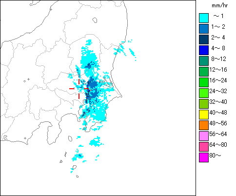 気象レーダー画像