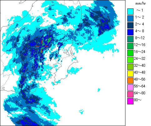 気象レーダー画像