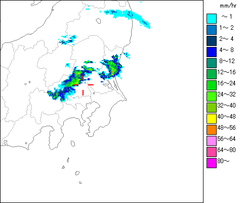 気象レーダー画像