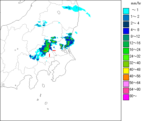 気象レーダー画像