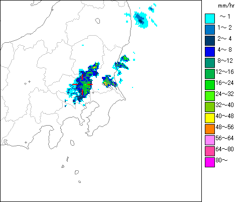 気象レーダー画像