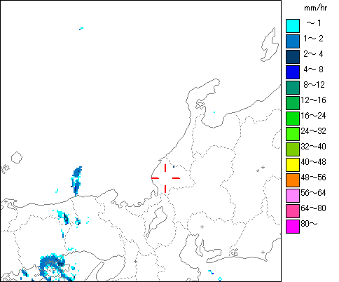 気象レーダー画像