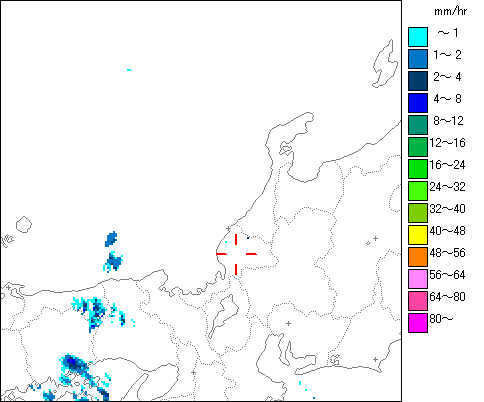 気象レーダー画像