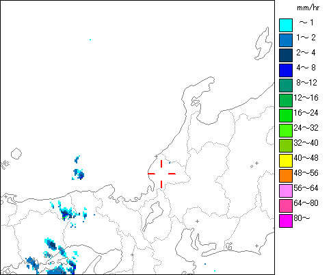 気象レーダー画像