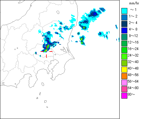 気象レーダー画像