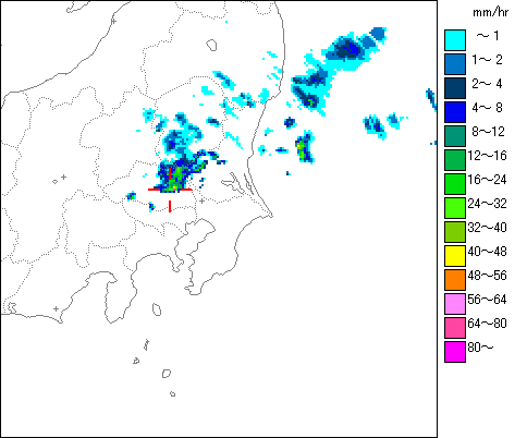 気象レーダー画像