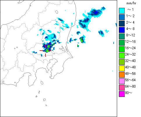 気象レーダー画像