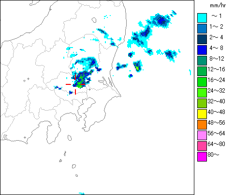 気象レーダー画像