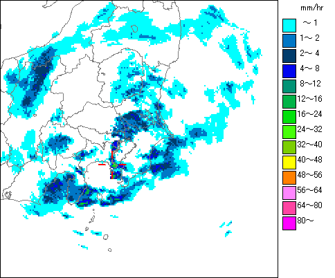 気象レーダー画像