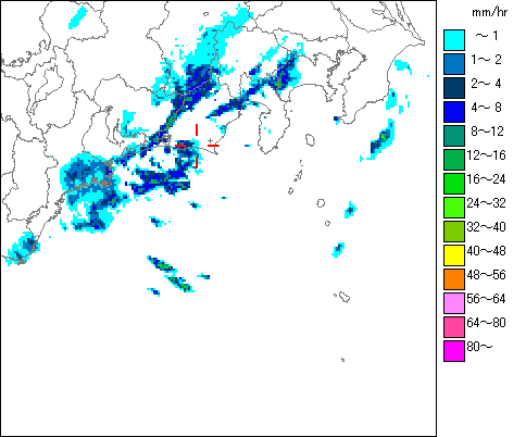 気象レーダー画像