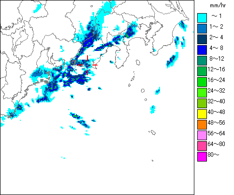 気象レーダー画像