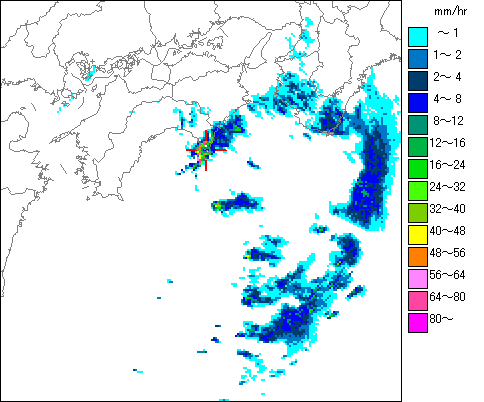 気象レーダー画像