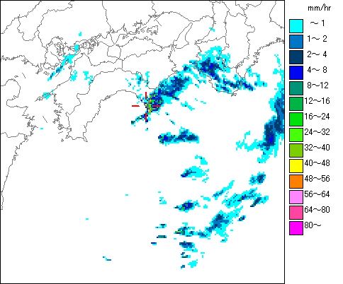 気象レーダー画像