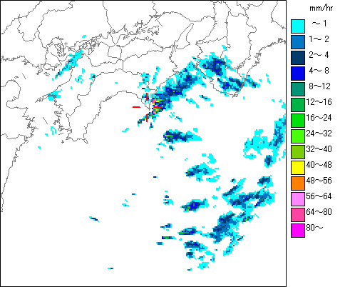 気象レーダー画像