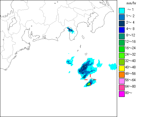 気象レーダー画像