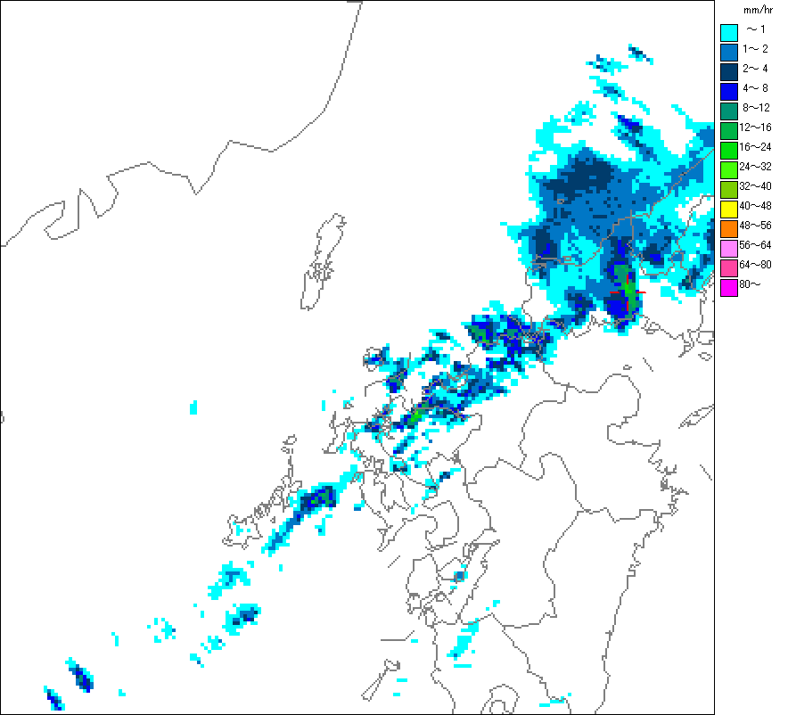 気象レーダー画像