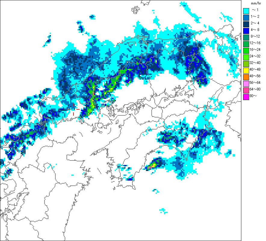 気象レーダー画像