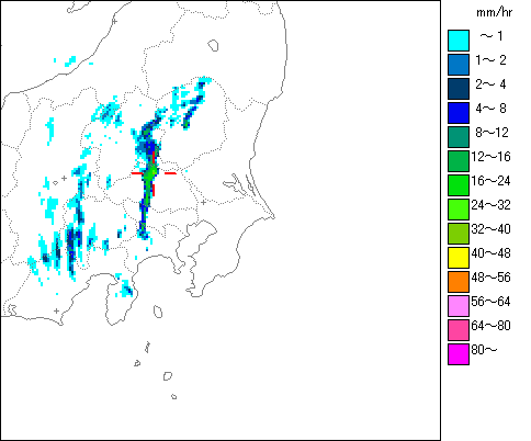 気象レーダー画像